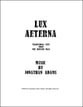 Lux Aeterna SATB choral sheet music cover